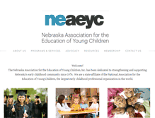 Tablet Screenshot of nebraskaaeyc.org